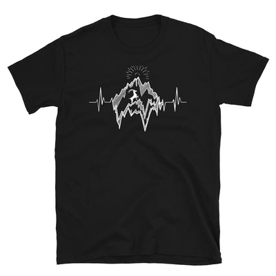 Herzschlag Alpensteinbock - T-Shirt (Unisex) berge Black