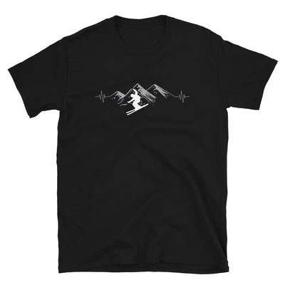 Herzschlag Skifahren - (S.K) - T-Shirt (Unisex) klettern Black