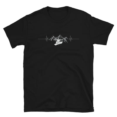 Herzschlag Snowboarden - T-Shirt (Unisex) snowboarden Black