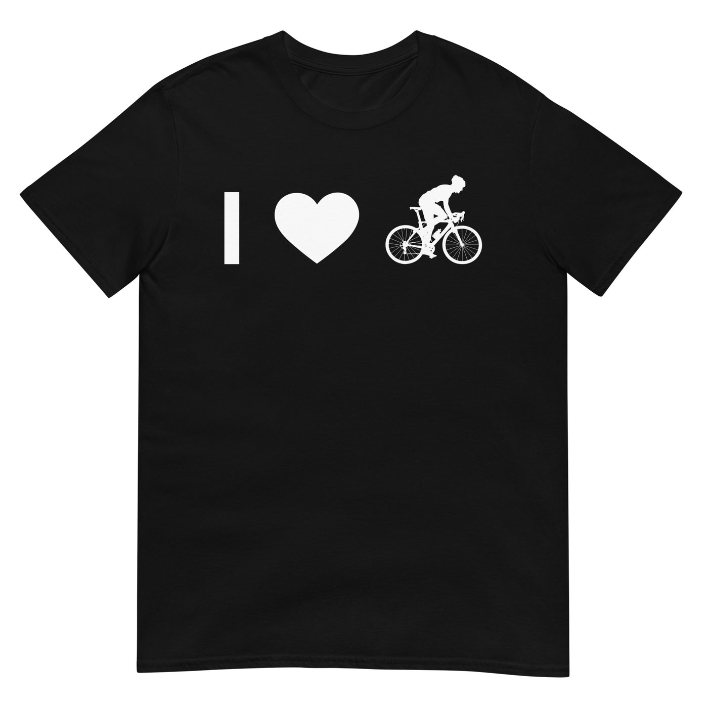 Herz And Mann Beim Radfahren - T-Shirt (Unisex) fahrrad xxx yyy zzz Black
