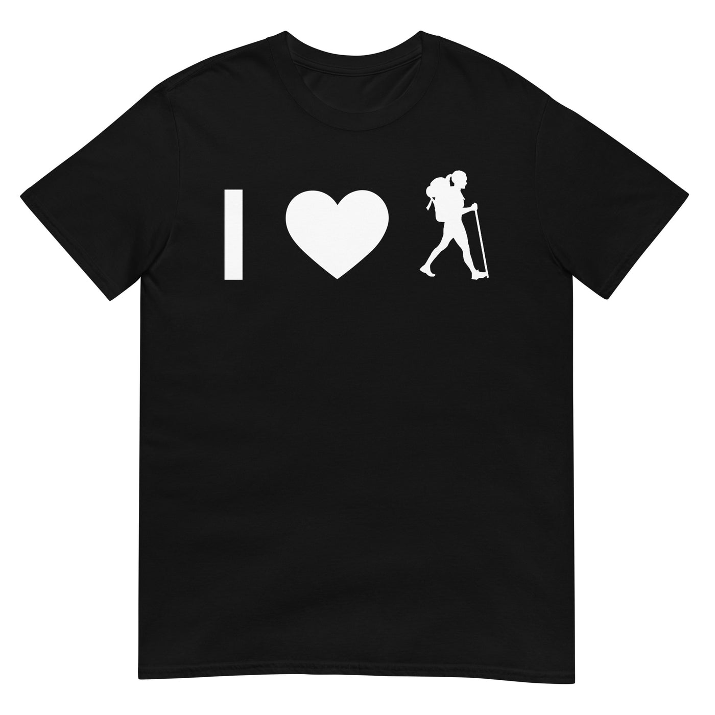 Ich Herz Und Weibliches Wandern - T-Shirt (Unisex) wandern xxx yyy zzz Black