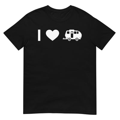 Herz Und Wohnwagen - T-Shirt (Unisex) camping xxx yyy zzz Black