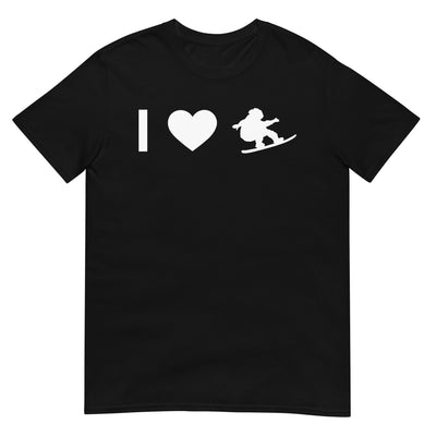 Herz And Mann Snowboarding - T-Shirt (Unisex) snowboarden xxx yyy zzz Black