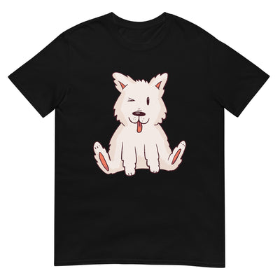 Amerikanischer Eskimohund sitzend und lustig - Herren T-Shirt Other_Niches xxx yyy zzz Black