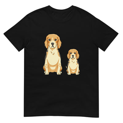 Beagle Hunde und einer davon ein Welpe - Herren T-Shirt Other_Niches xxx yyy zzz Black