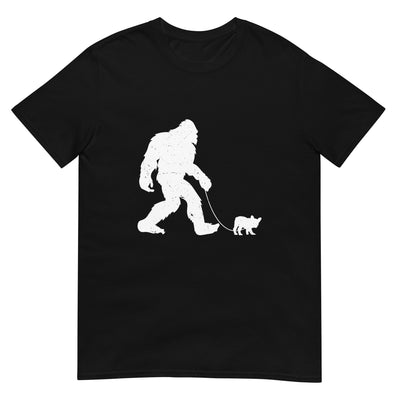 Bigfoot geht mit Französischer Bulldogge - Herren T-Shirt Other_Niches xxx yyy zzz Black