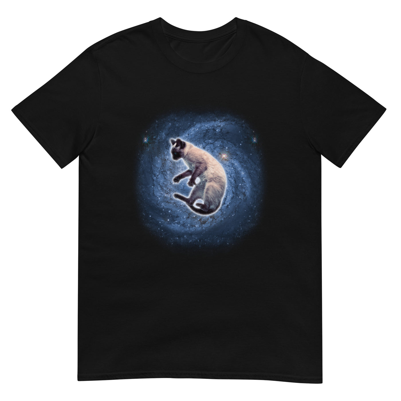 Katze im Galaxie-Universum - Herren T-Shirt Other_Niches xxx yyy zzz Black