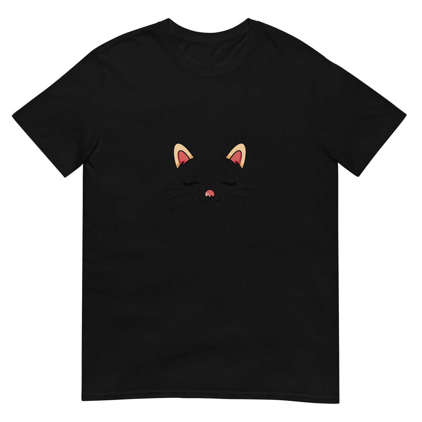 Katze mit geschlossenen Augen - Gesicht - Herren T-Shirt Other_Niches xxx yyy zzz Black