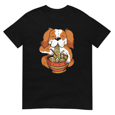 Cavalier Hund isst Ramen - Herren T-Shirt Other_Niches xxx yyy zzz Black