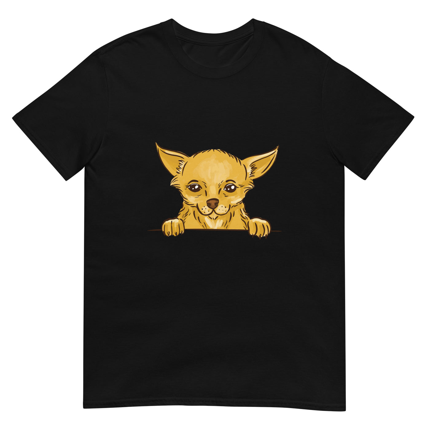 Chihuahua Gesichtsporträt, das lustig ist - Herren T-Shirt Other_Niches xxx yyy zzz Black