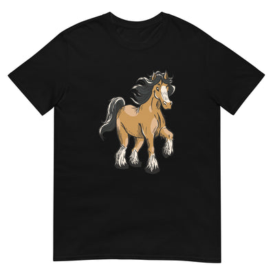 Clydesdale Pferd Illustration - Herren T-Shirt Other_Niches xxx yyy zzz Black