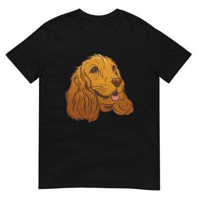 Cocker Spaniel Hundegesichtsporträt - Herren T-Shirt Other_Niches xxx yyy zzz Black
