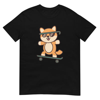 Cooler Hund skatet auf Skateboard mit Sonnenbrille - Herren T-Shirt Other_Niches xxx yyy zzz Black