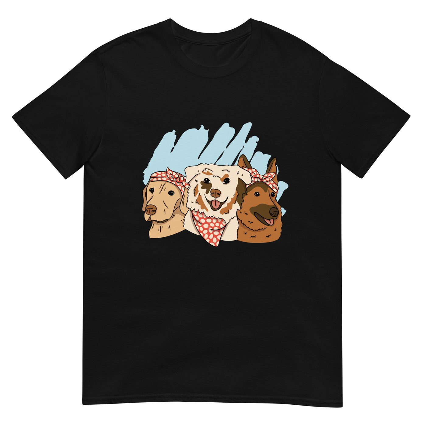 Hunde mit Bandanas - Herren T-Shirt Other_Niches xxx yyy zzz Black