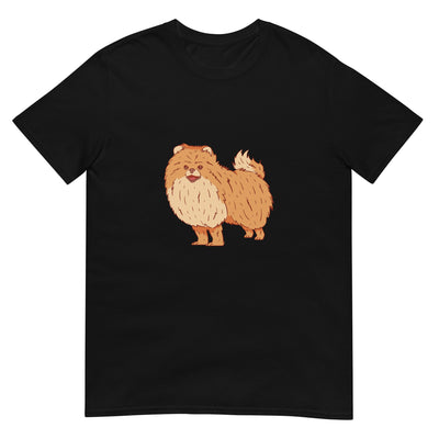 Flauschiger stehender Pomeranian - Herren T-Shirt Other_Niches xxx yyy zzz Black