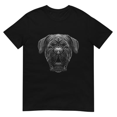 Gesicht eines französischen Mastiffs - Monochrome Fotografie - Herren T-Shirt Other_Niches xxx yyy zzz Black