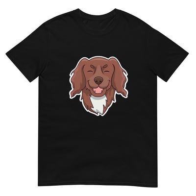 Glücklicher Münsterländer Hund lächelnd - Gesichtsporträt - Herren T-Shirt Other_Niches xxx yyy zzz Black