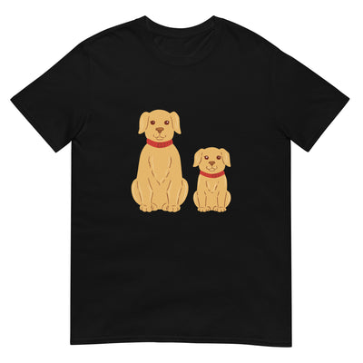 Labrador Hund und Mops sitzen - Herren T-Shirt Other_Niches xxx yyy zzz Black