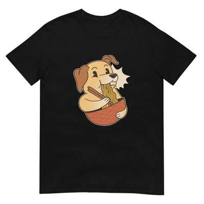 Labrador Hund isst Ramen - Cartoon - Herren T-Shirt Other_Niches xxx yyy zzz Black