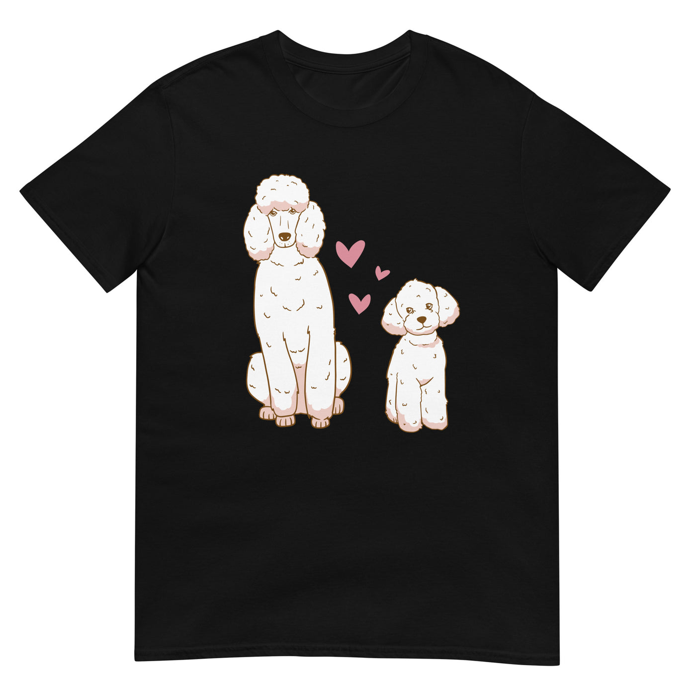 Pudel Hund und Mops mit Herzen - Herren T-Shirt Other_Niches xxx yyy zzz Black