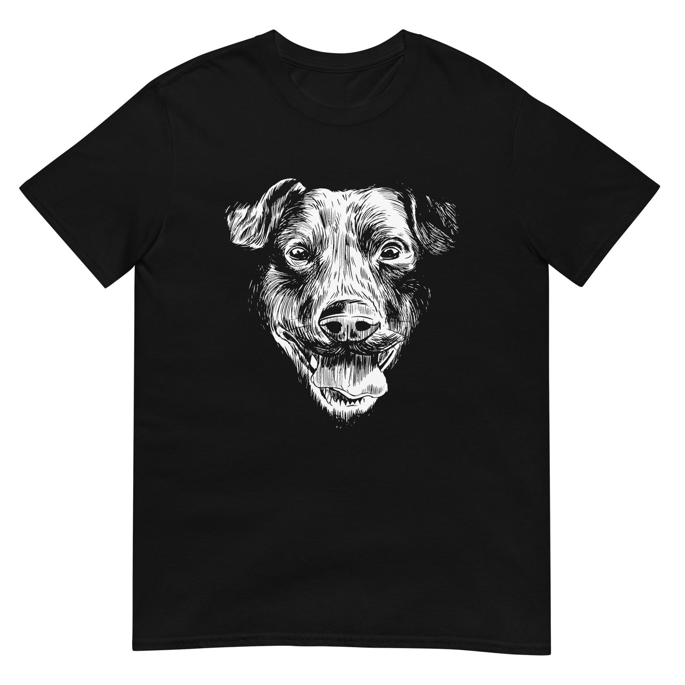 Porträt eines Hundegesichts - Herren T-Shirt Other_Niches xxx yyy zzz Black