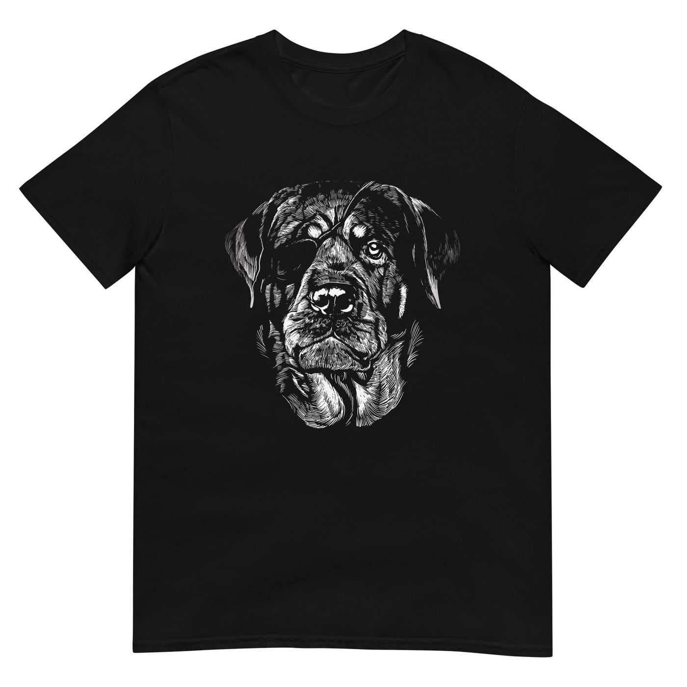 Rottweiler mit Augenklappe - Monochrome Fotografie - Herren T-Shirt Other_Niches xxx yyy zzz Black