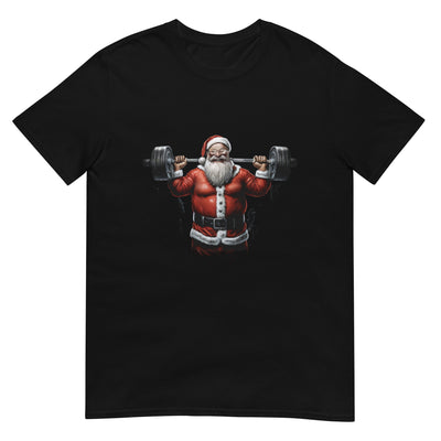 Weihnachtsmann hebt schwere Langhantel und macht Kniebeugen - Herren T-Shirt Other_Niches xxx yyy zzz Black