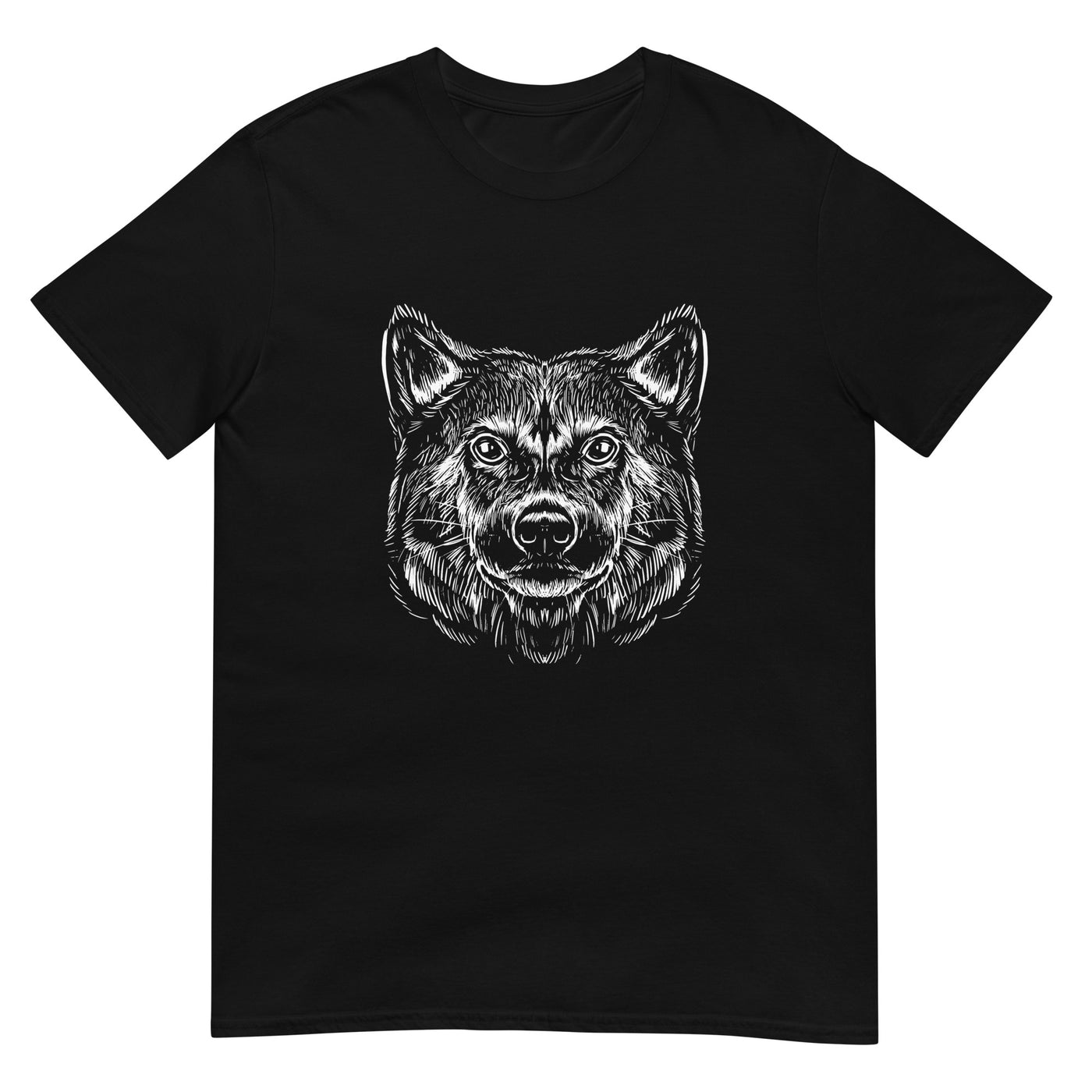 Shiba-Inu Hundegesichtsporträt - Herren T-Shirt Other_Niches xxx yyy zzz Black