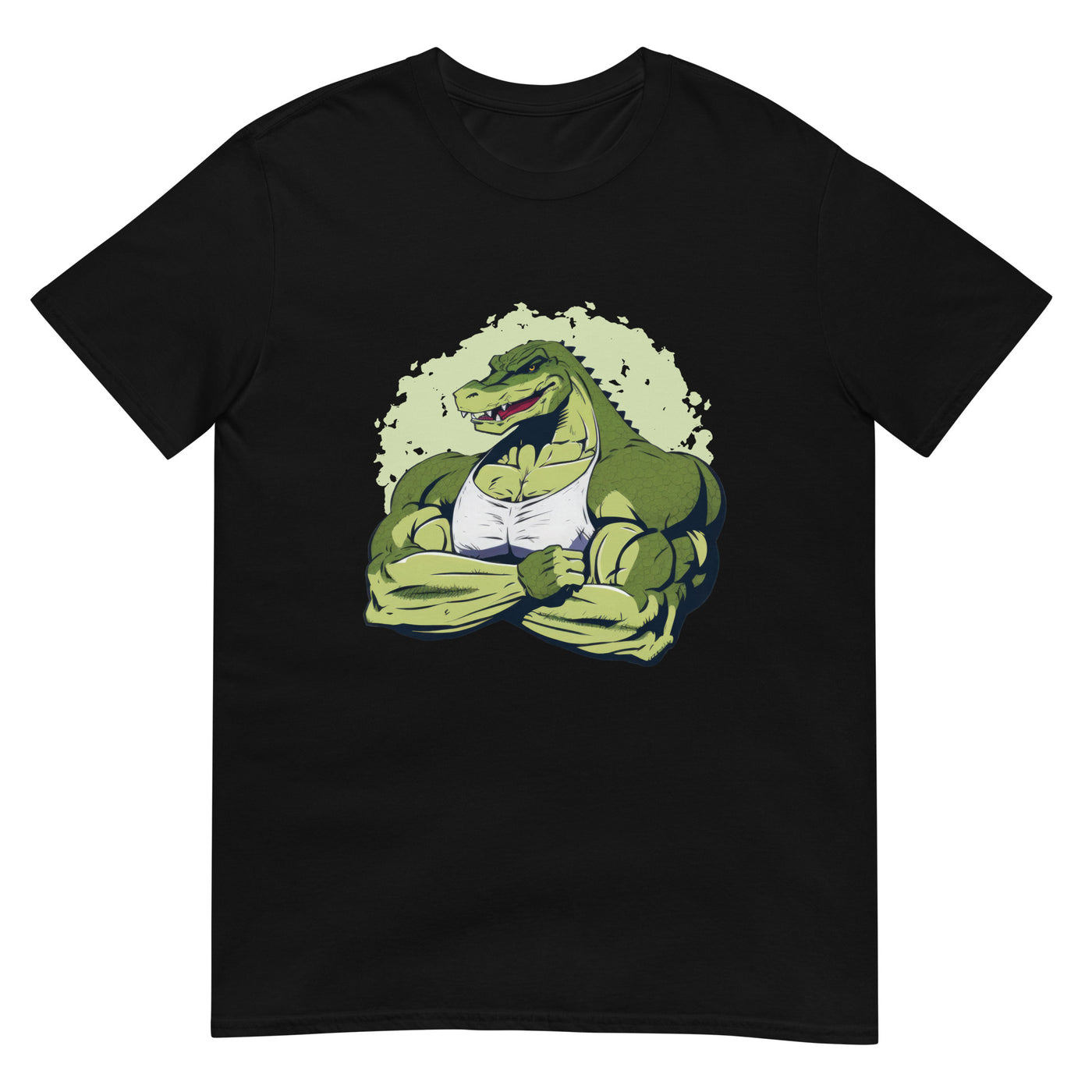 Starker Alligator-Krokodil zeigt seine Muskeln - Herren T-Shirt Other_Niches xxx yyy zzz Black