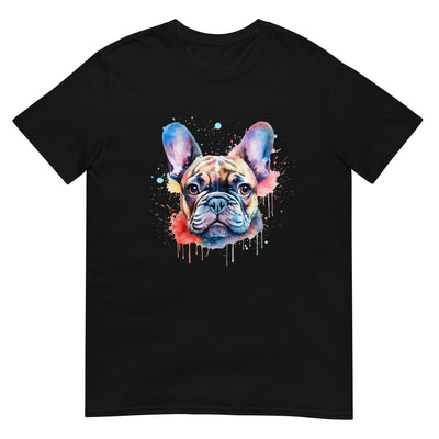 Aquarellmalerei einer französischen Bulldogge - Herren T-Shirt Other_Niches xxx yyy zzz Black