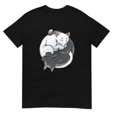 Yin und Yang Katzen - Schwarz und Weiß - Zen - Herren T-Shirt Other_Niches xxx yyy zzz Black