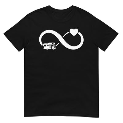 Infinity Heart and Camping - T-Shirt (Unisex) camping xxx yyy zzz Black