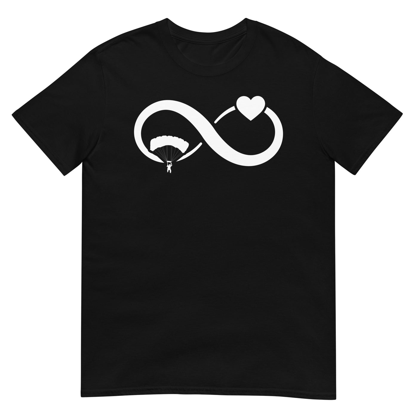 Infinity Heart and Paragliding - T-Shirt (Unisex) berge xxx yyy zzz Black