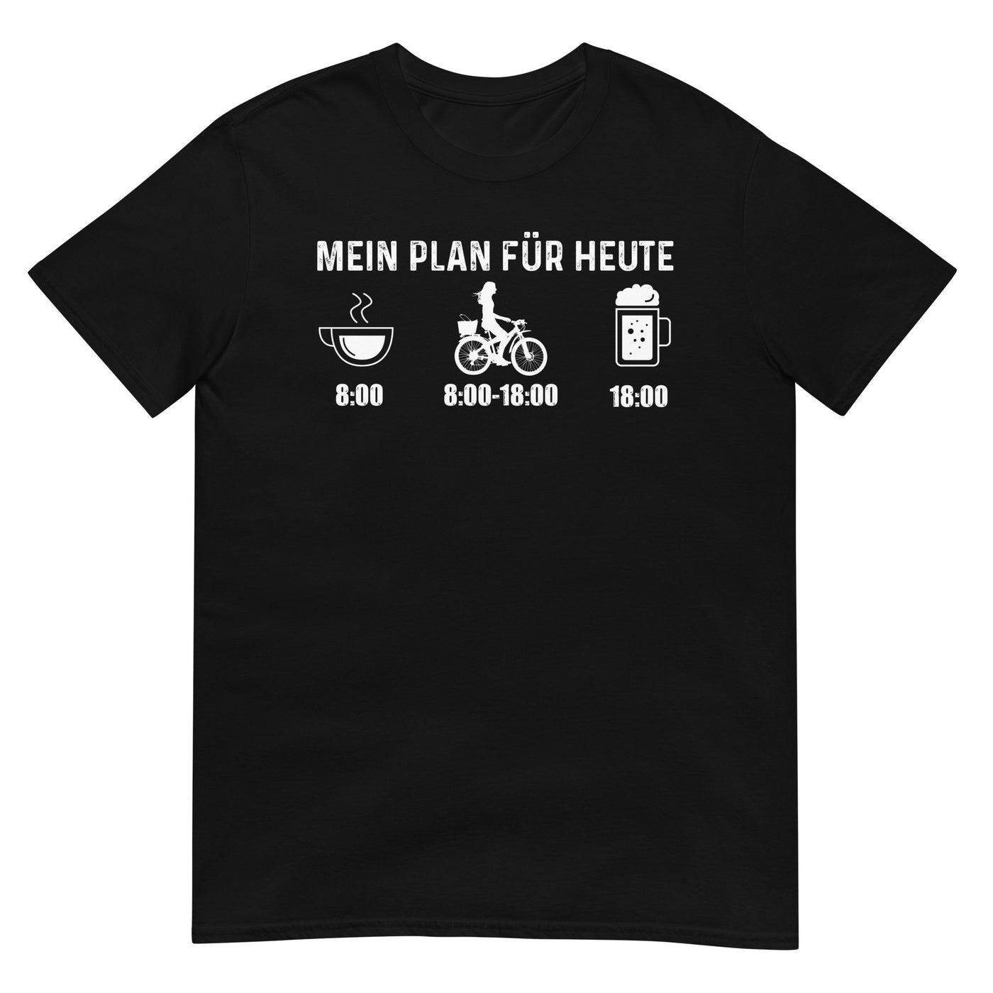 Mein Plan Für Heute 2 - T-Shirt (Unisex) fahrrad xxx yyy zzz Black