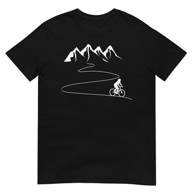 Berge - Kurve Linie - Radfahren - T-Shirt (Unisex) fahrrad xxx yyy zzz Black