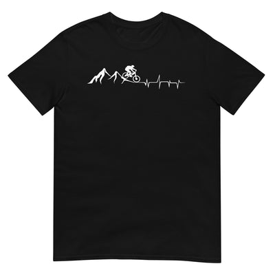 Berge - Herzschlag - Mountainbiking - (M) - T-Shirt (Unisex) xxx yyy zzz Black