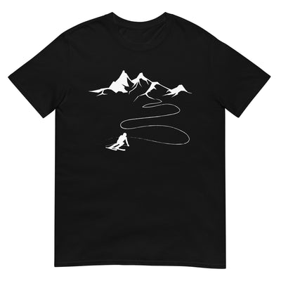 Berge - Skifahren - T-Shirt (Unisex) klettern ski xxx yyy zzz Black
