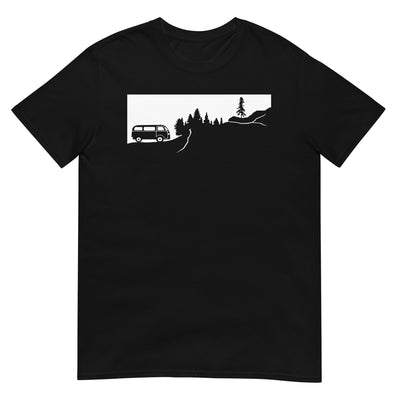 Berge - Bäume - Camping Van - T-Shirt (Unisex) camping xxx yyy zzz Black