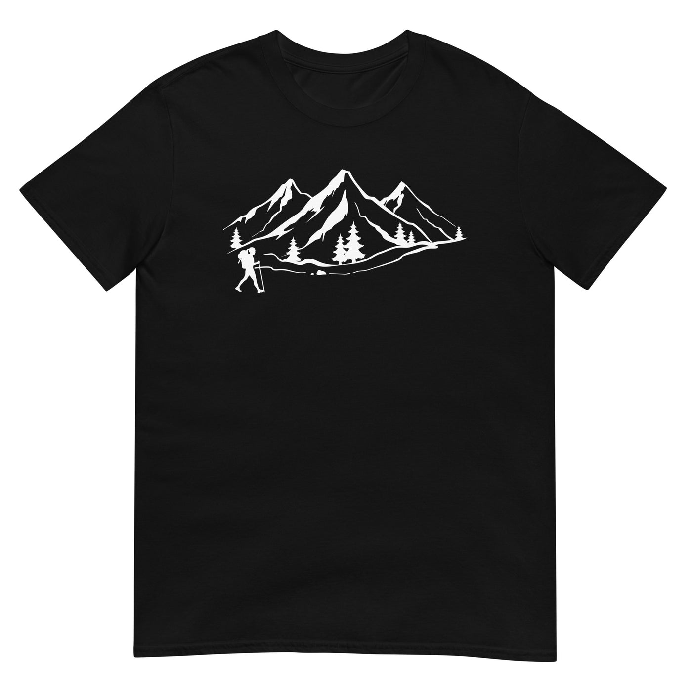 Berge 1 und Wandern - T-Shirt (Unisex) wandern xxx yyy zzz Black