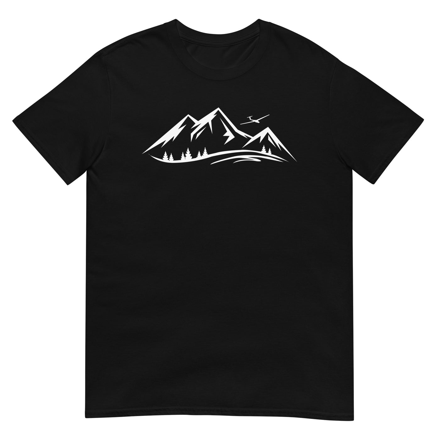 Berge und Segelflugzeug - T-Shirt (Unisex) berge xxx yyy zzz Black