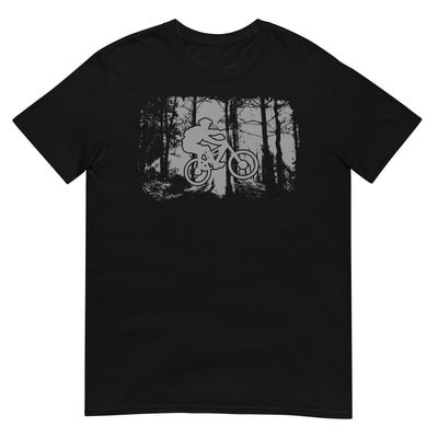 Mountainbiken im Wald - (M) - T-Shirt (Unisex) xxx yyy zzz Black
