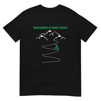 Mountainbiken ist meine Therapie - (M) - T-Shirt (Unisex) xxx yyy zzz Black