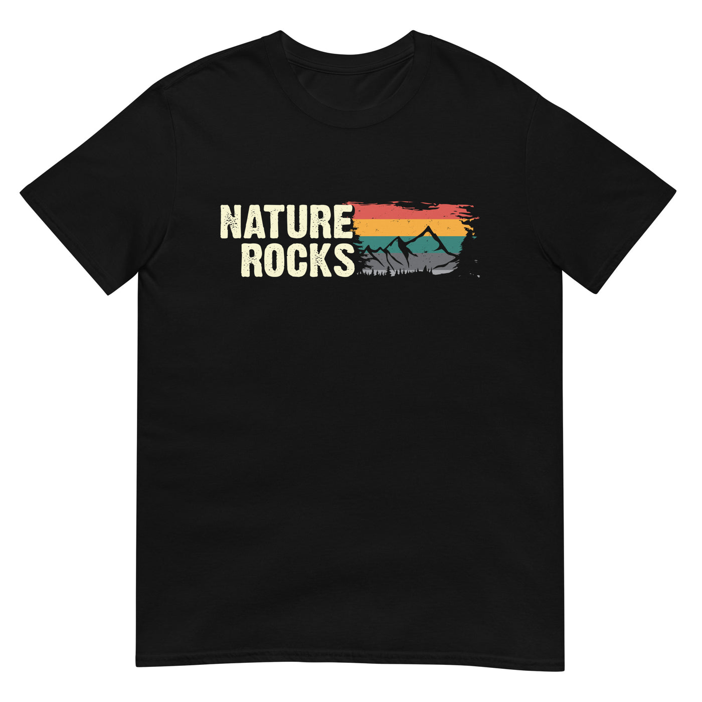 Nature Felsens - T-Shirt (Unisex) berge camping wandern xxx yyy zzz Black