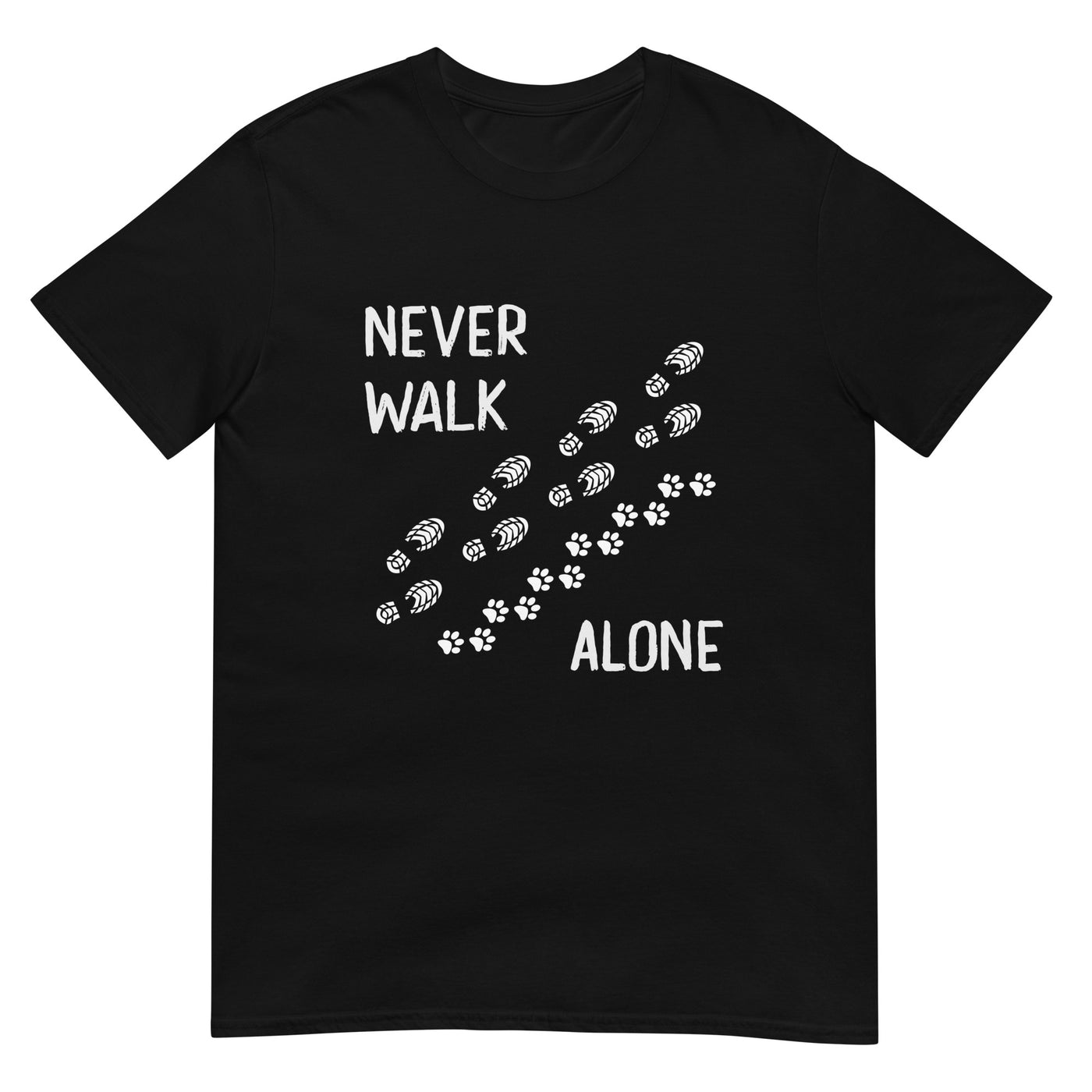 Never walk alone - T-Shirt (Unisex) wandern xxx yyy zzz Black
