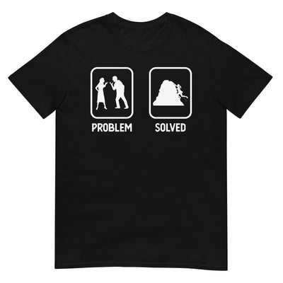 Problem Solved - Frau Klettern - T-Shirt (Unisex) klettern xxx yyy zzz Black