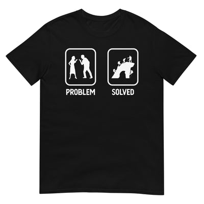Problem Solved - Mann Klettern - T-Shirt (Unisex) klettern xxx yyy zzz Black