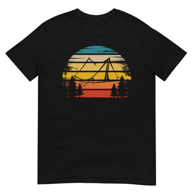 Retro Sonne und Camping - T-Shirt (Unisex) camping xxx yyy zzz Black