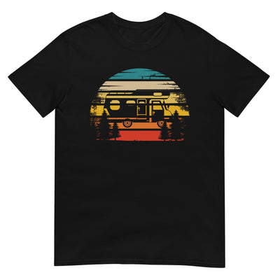 Retro Sonne und Camping - T-Shirt (Unisex) camping xxx yyy zzz Black