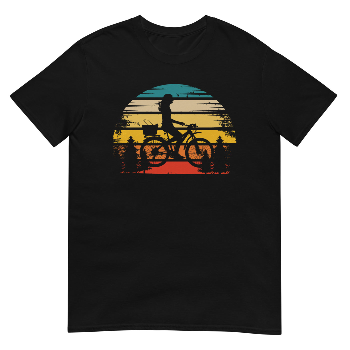 Retro Sonne und Radfahren - T-Shirt (Unisex) fahrrad xxx yyy zzz Black