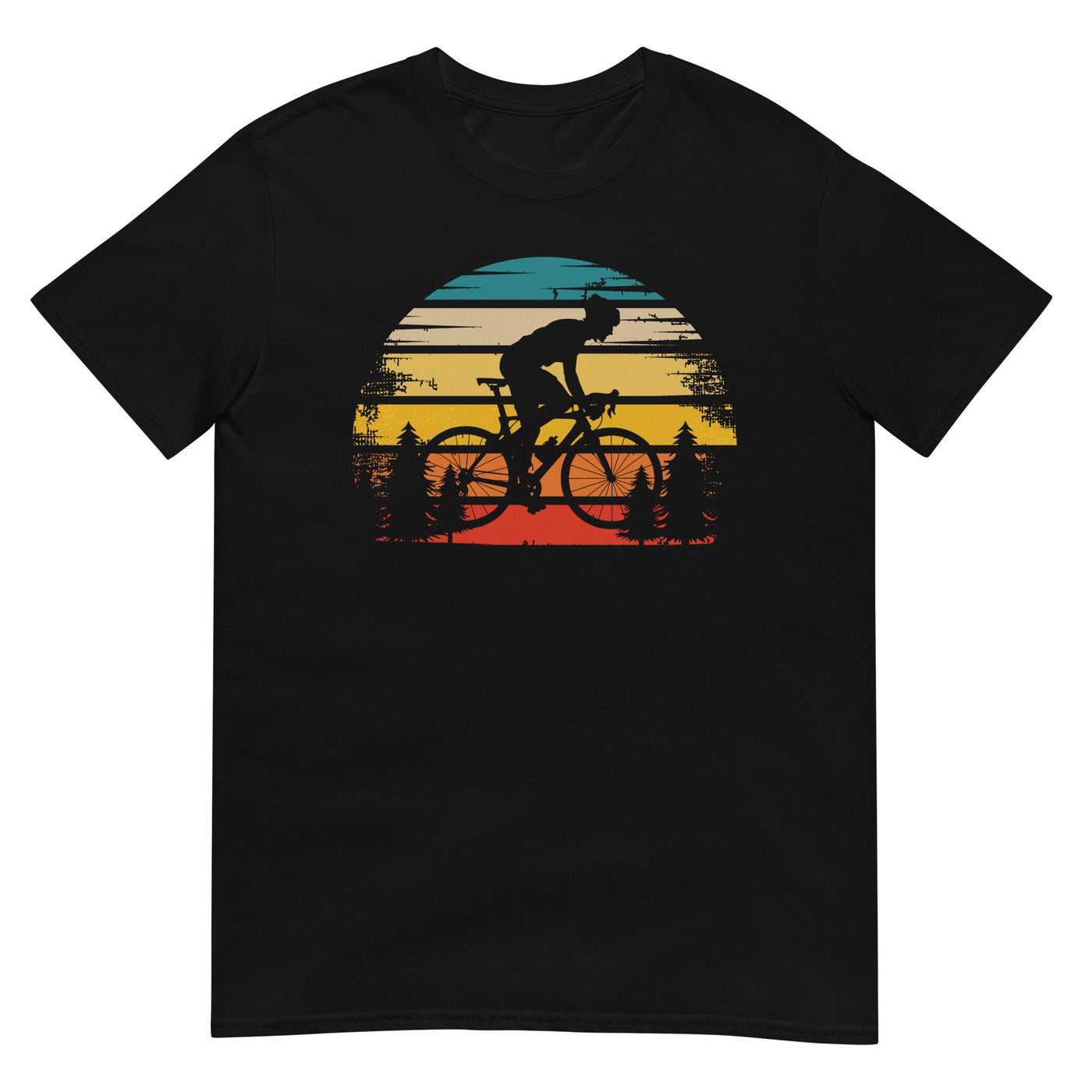 Retro Sonne und Radfahren - T-Shirt (Unisex) fahrrad xxx yyy zzz Black